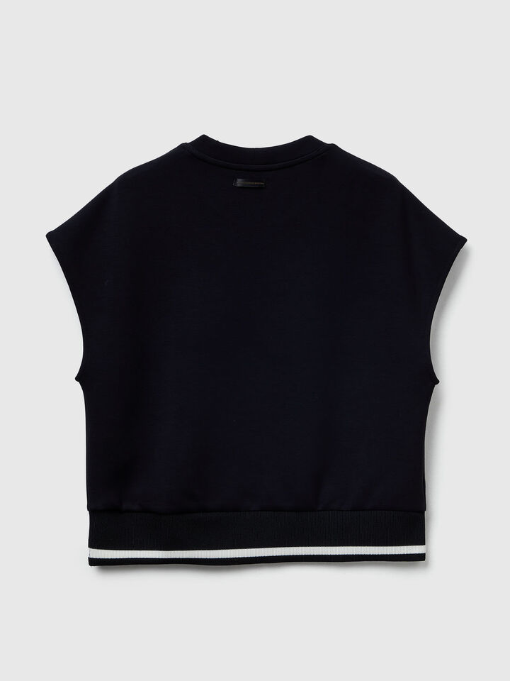 SLEEVELESS SWEATER Femme image number 2